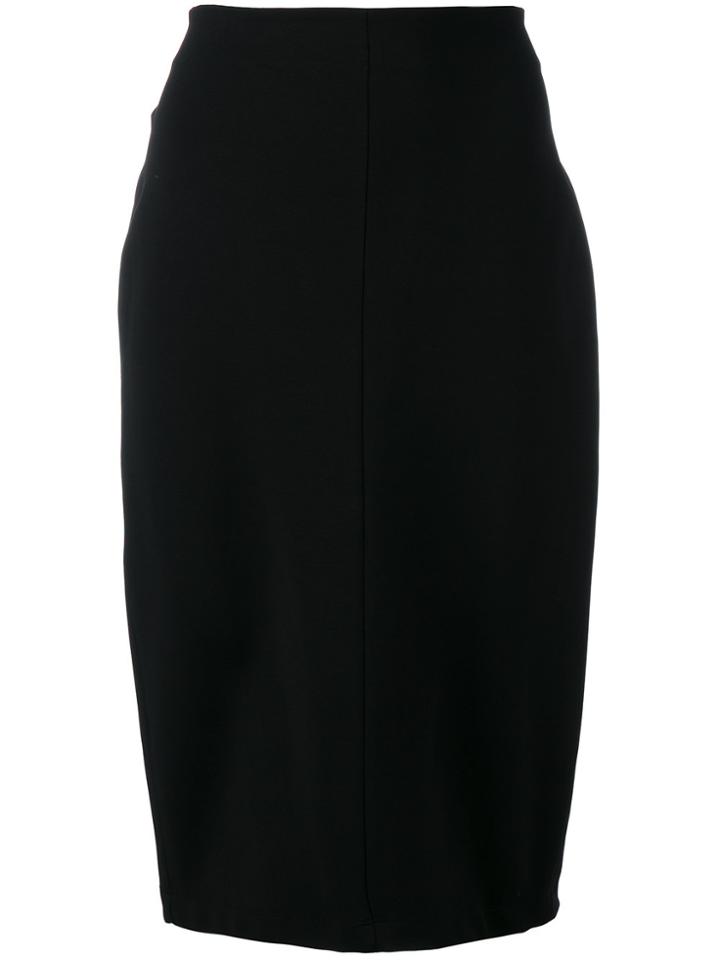 T By Alexander Wang Straight Skirt - Black