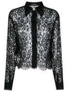 Versace Vintage Lace Longsleeved Shirt - Black