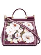 Dolce & Gabbana - 'sicily' Tote - Women - Calf Leather - One Size, Pink/purple, Calf Leather