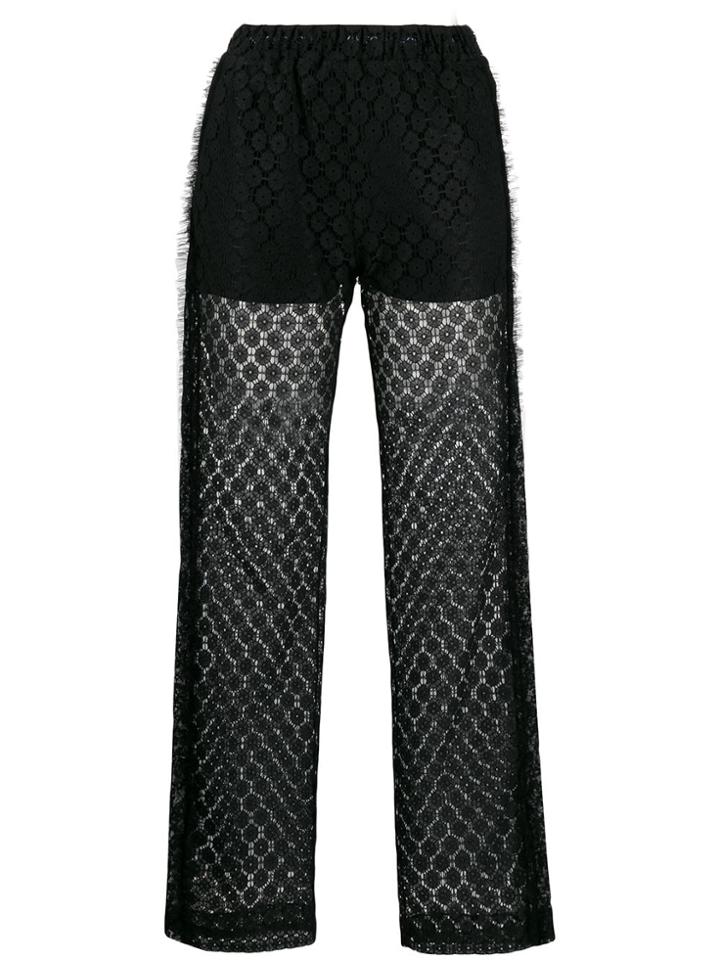 Viktor & Rolf Lace Trousers - Black