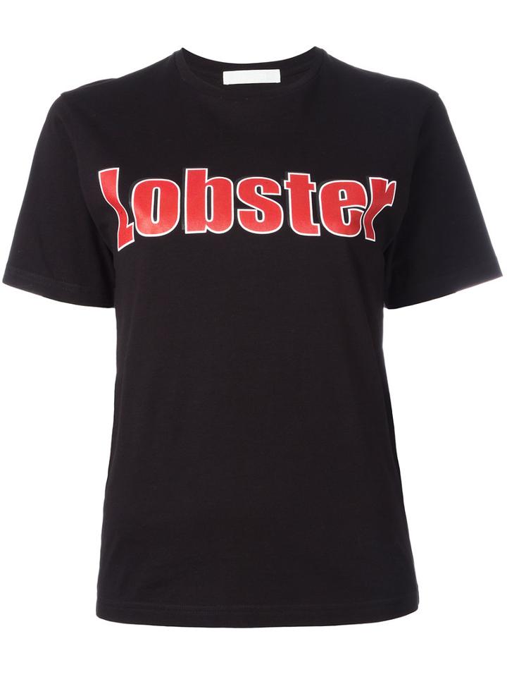 Peter Jensen Lobster T-shirt, Women's, Size: Medium, Black, Cotton