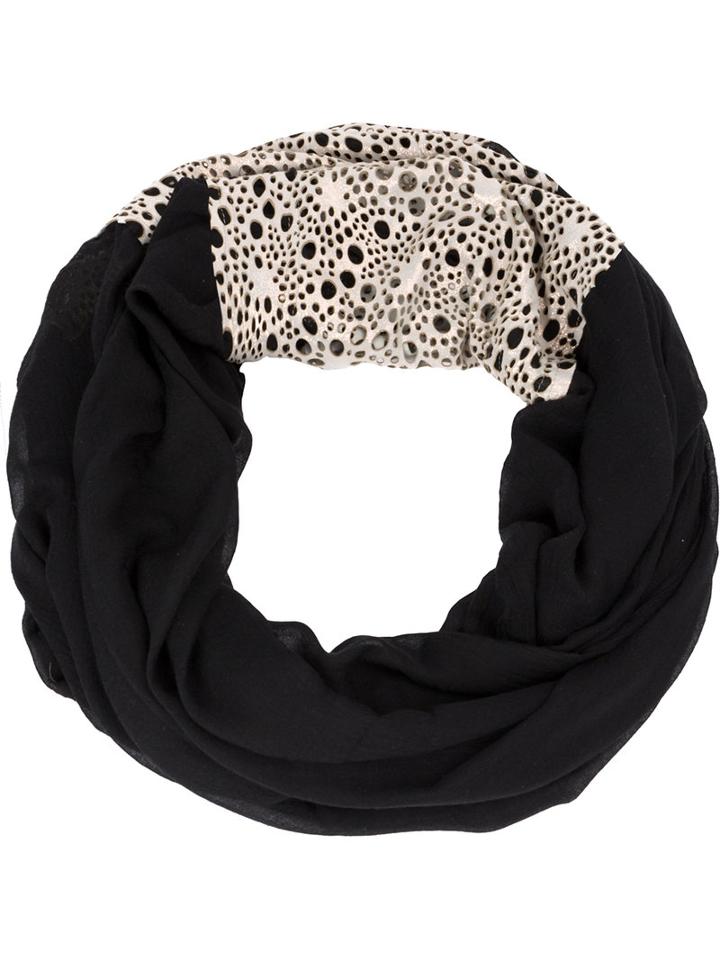 Cutuli Cult Printed Snood, Adult Unisex, Black, Modal