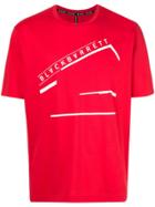 Blackbarrett Logo Print T-shirt - Red