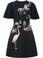 Valentino Animal Embroidered Dress