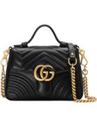Gucci Gg Marmont Mini Top Handle Bag - Black