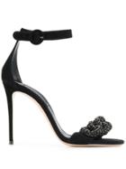 Casadei Embellished Sandals - Black