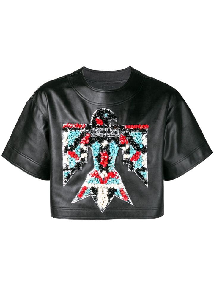 Ktz Eagle Cropped Top - Black