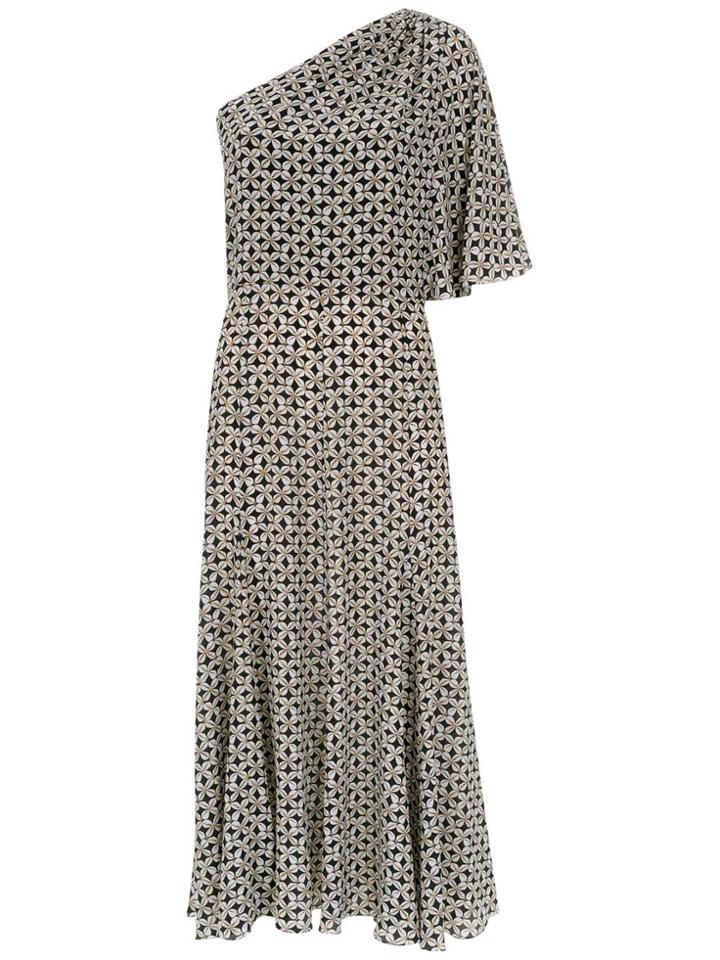Andrea Marques Silk Midi Dress - Multicolour