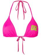 Dsquared2 Logo String Bikini Top - Pink