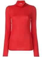 Aalto Roll Neck Top - Red