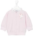 Monnalisa Zip Front Sweatshirt, Girl's, Size: 10 Yrs, Pink/purple