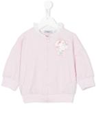 Monnalisa Zip Front Sweatshirt, Girl's, Size: 10 Yrs, Pink/purple