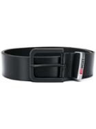 Diesel Logo Hoop Belt - Black