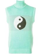 Anton Belinskiy Ying Yang Knitted Vest - Green