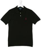 Ralph Lauren Kids Logo Embroidered Polo Shirt - Black