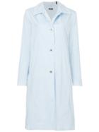 Jil Sander Navy Single-breasted Coat - Blue