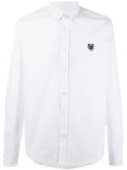 Kenzo Mini Tiger Button Down Shirt, Men's, Size: Medium, White, Cotton
