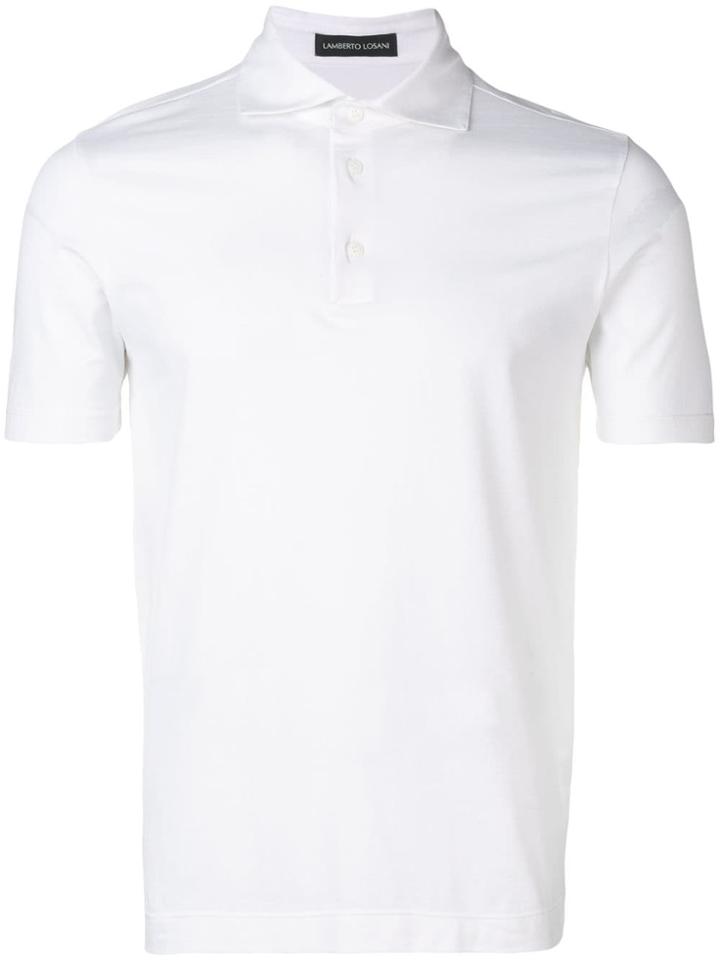Lamberto Losani Short-sleeved Polo Shirt - White