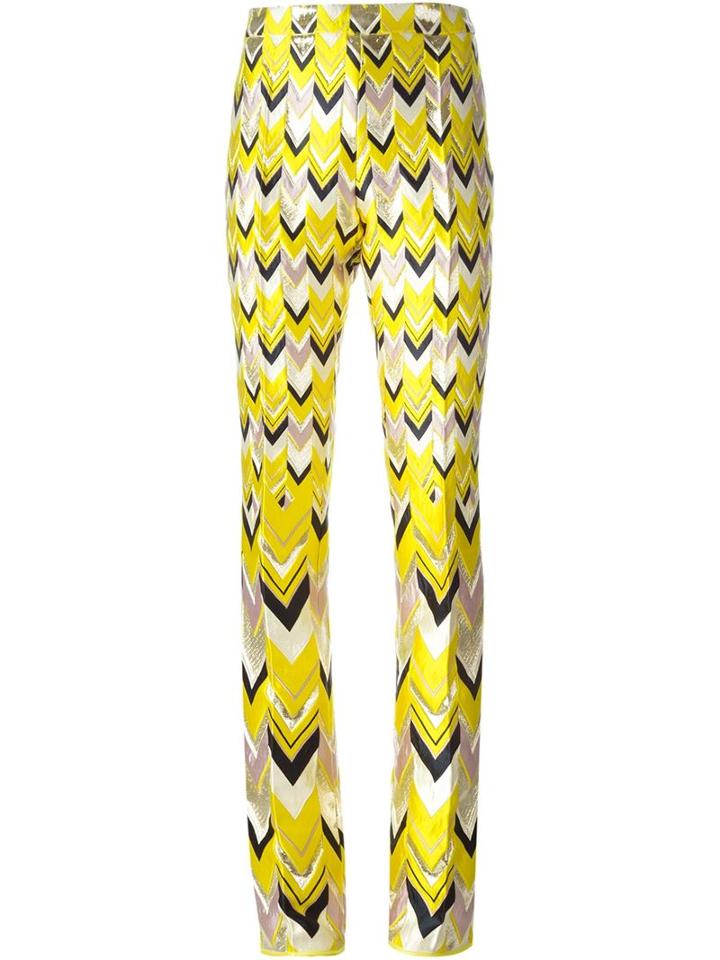 Giambattista Valli Chevron Jacquard Flared Trousers