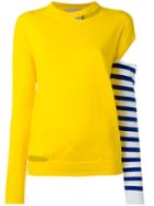 Erika Cavallini - Contrast Sleeve Top - Women - Polyethylene - S, Women's, Yellow/orange, Polyethylene