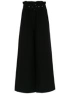Nk Belted Cropped Pants - Black