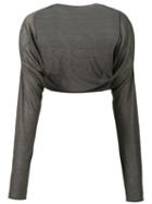 Aviù - Cropped Cardigan - Women - Cashmere - One Size, Women's, Grey, Cashmere