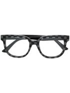 Mcq By Alexander Mcqueen Eyewear Checkered Square Glasses - Black