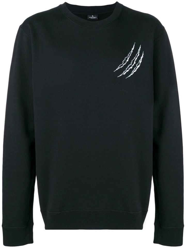 Marcelo Burlon County Of Milan Claw Scratch Embroidered Sweatshirt -