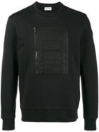 Moncler Zip Pocket Chest Sweatshirt - Black
