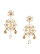 Dolce & Gabbana Crystal-embellished Earrings - Gold