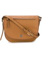 Tory Burch Front Zip Saddle Shoulder Bag