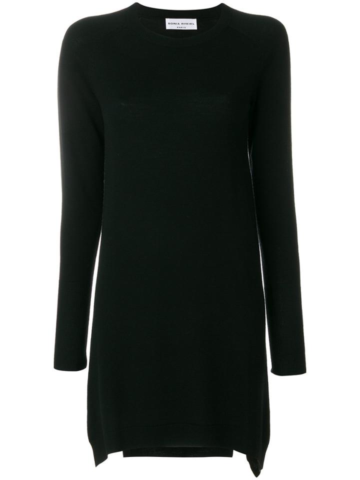 Sonia Rykiel Back Leopard Intarsia Dress - Black