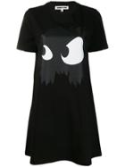 Mcq Alexander Mcqueen Monster Print T-shirt Dress - Black
