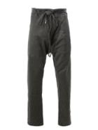 Taichi Murakami Drop-crotch Joggers, Men's, Size: 7, Grey, Cotton/silver