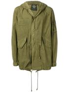 Mr & Mrs Italy Mid-length Military Coat - Green