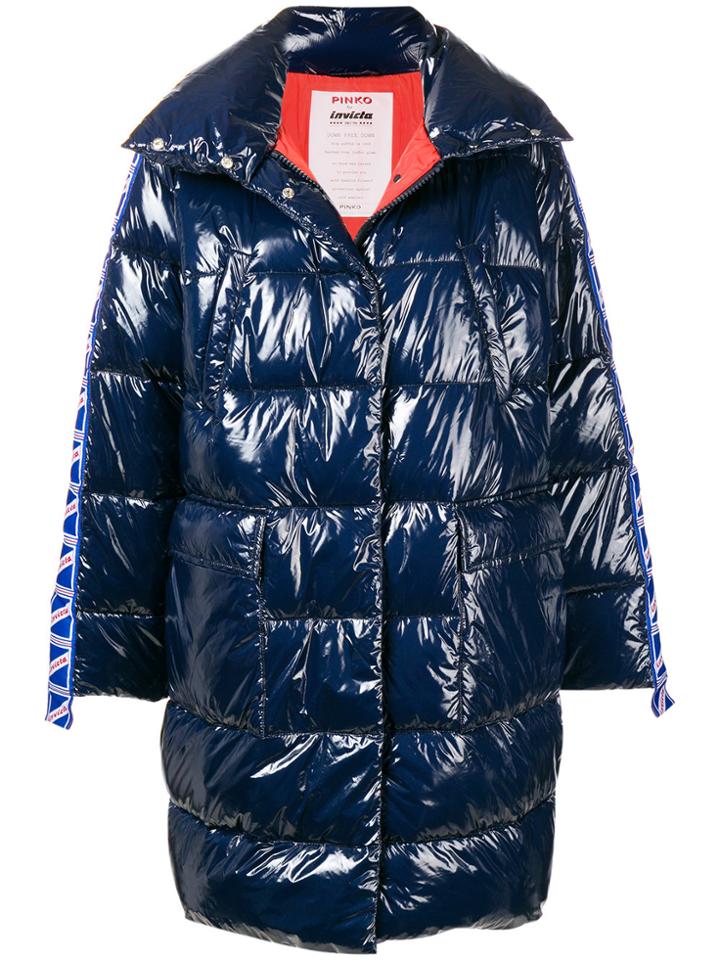 Pinko Oversized Puffer Coat - Blue