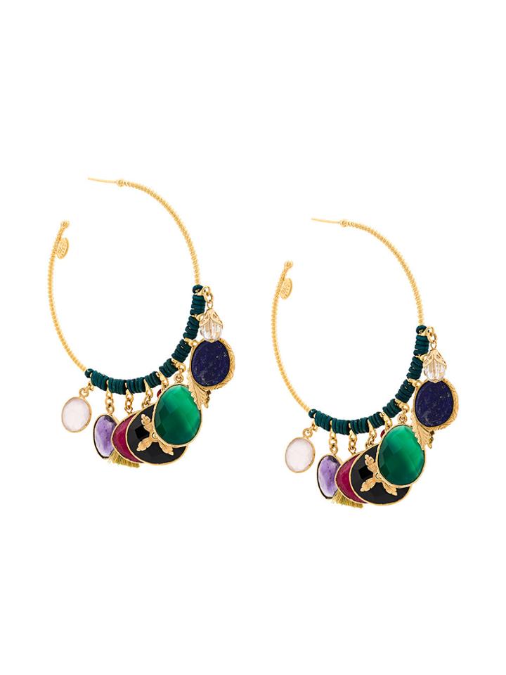 Gas Bijoux Designer Boho Earings - Metallic