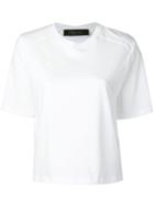 Federica Tosi Structured Shoulder T-shirt - White