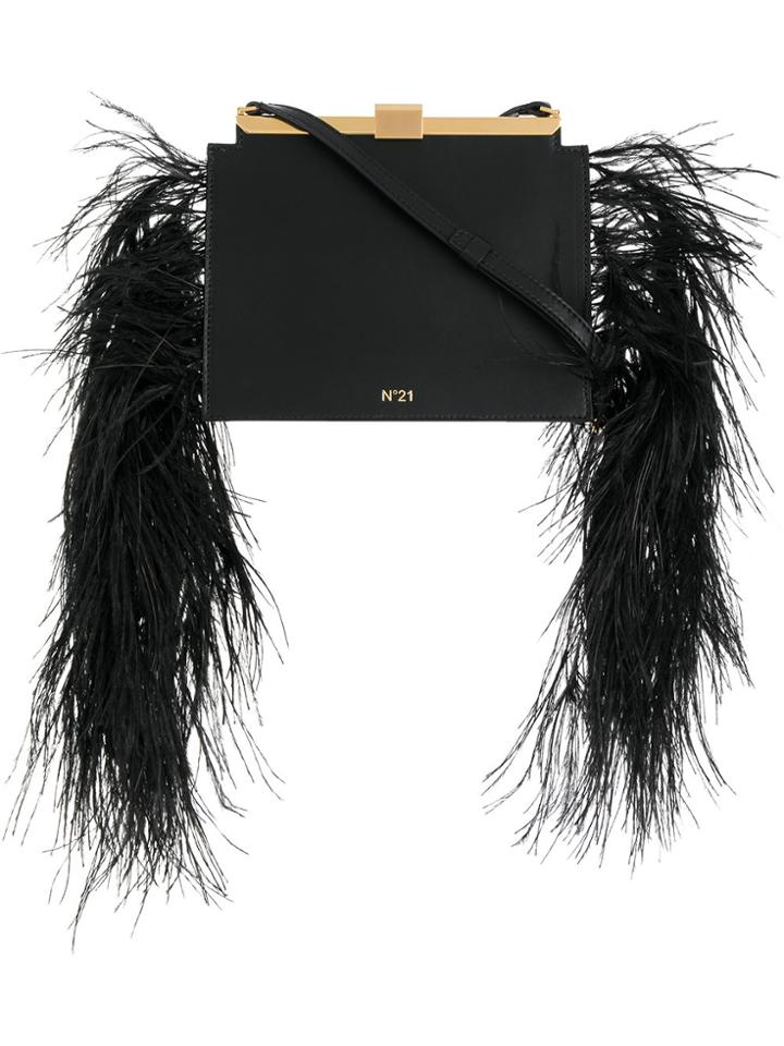 No21 Embellished Satchel Bag - Black