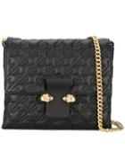 Alexander Mcqueen Twin Skull Satchel, Women's, Black, Nappa Leather