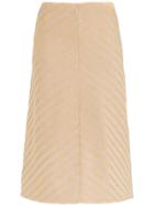 Nk Striped A-line Skirt - Nude & Neutrals
