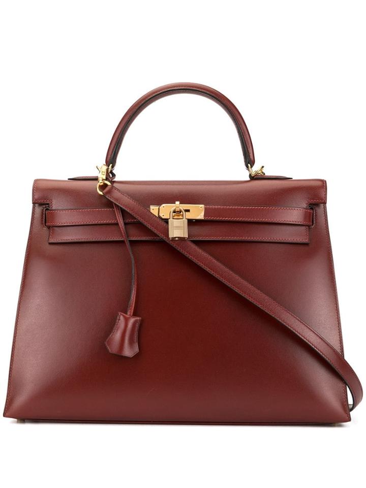 Hermès Pre-owned 2000 Kelly Sellier 35 2way Bag - Red