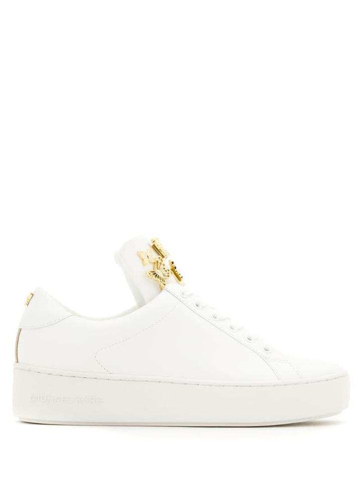 Michael Michael Kors Mindy Butterfly Appliqué Sneakers - White