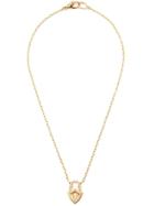 Loree Rodkin Diamond Padlock Necklace - Metallic