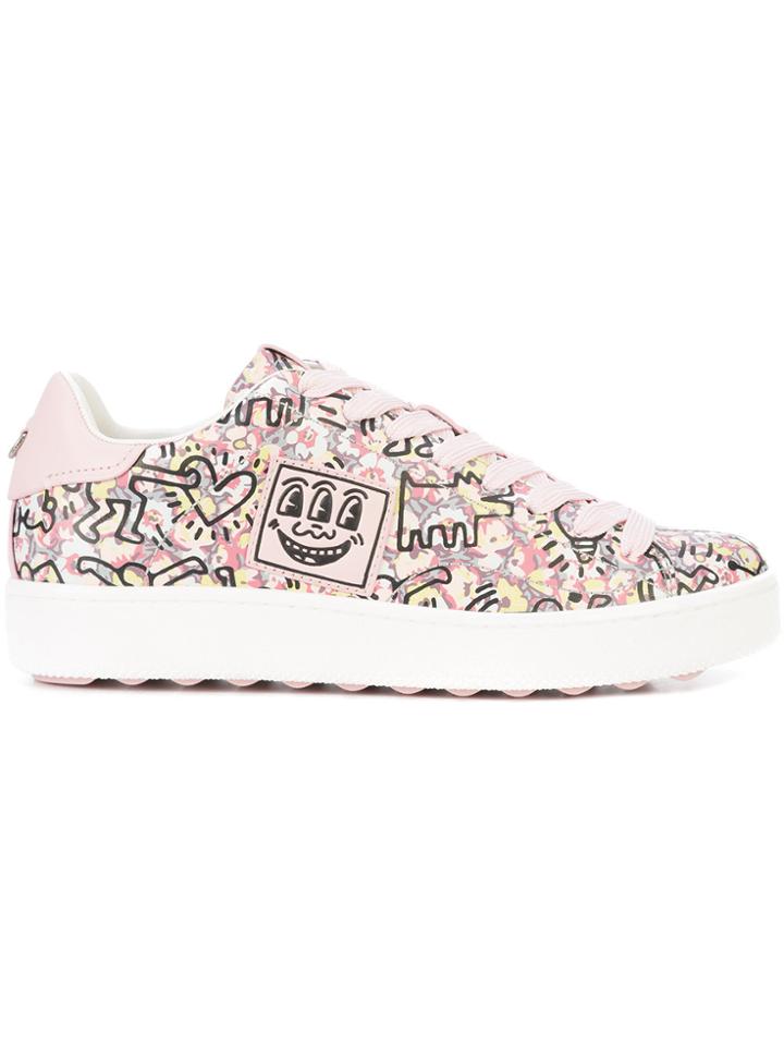Coach X Keith Haring C101 Sneakers - Pink & Purple