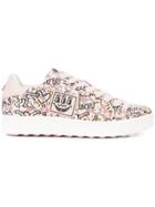 Coach X Keith Haring C101 Sneakers - Pink & Purple
