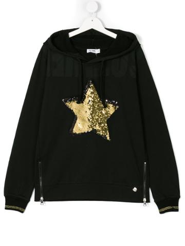So Twee By Miss Grant Teen Sequin Star Hoodie - Black