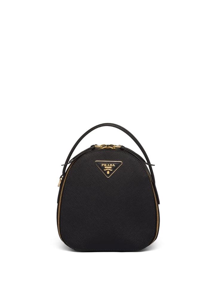 Prada Prada Odette Saffiano Leather Backpack - Black