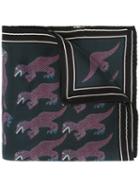 Paul Smith Dinosaur Print Pocket Square, Men's, Pink/purple, Silk
