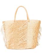 Sensi Studio Maxi Frayed Tote - Nude & Neutrals